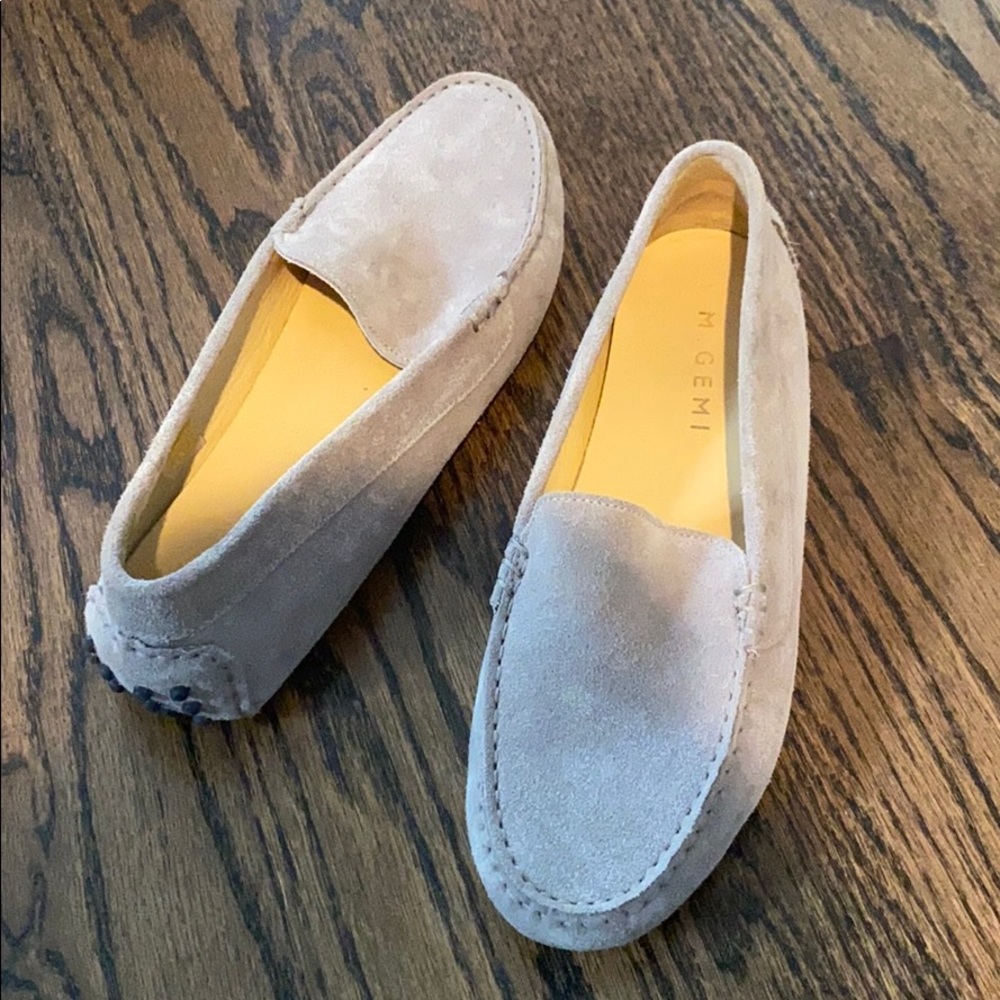 M.Gemí Felize Driving Moccasin. Gray. 37.5